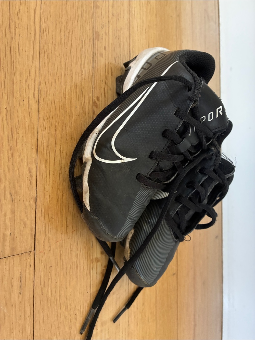 Nike Black and White Cleats